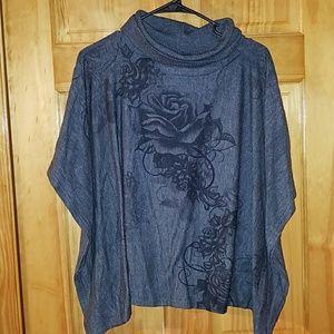 sweater with winged arms